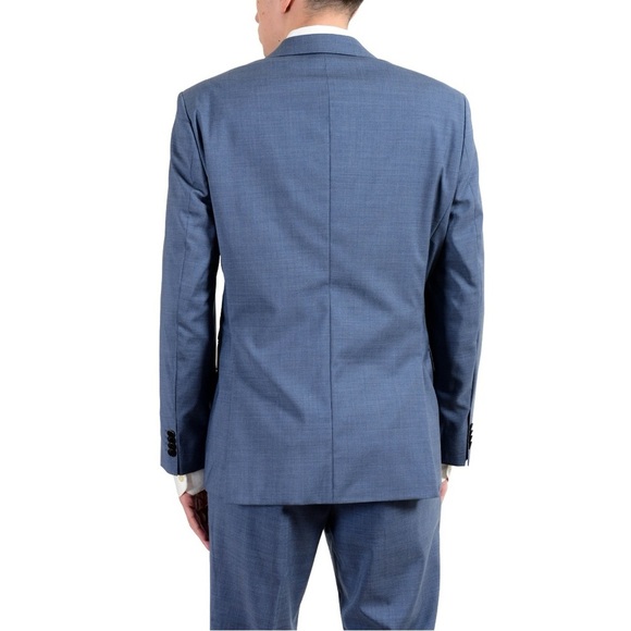 Hugo Boss Phoenix Madisen Men's Suit Two Piece Blue Comfort Fit 100% Wool 40L - Picture 2 of 16